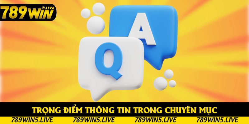 Trọng điểm thông tin trong chuyên mục